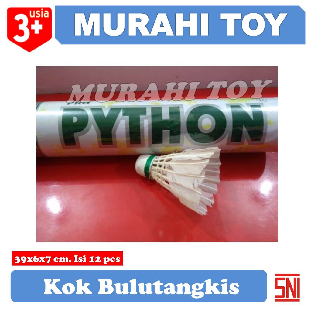 bulu badminton python hijau/kok bulutangkis/shuttlecock921968 Tk2.2606