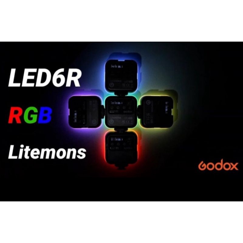 Godox LED 6R Litemons RGB Pocket LED Video Light-Godox LED 6R-RGB