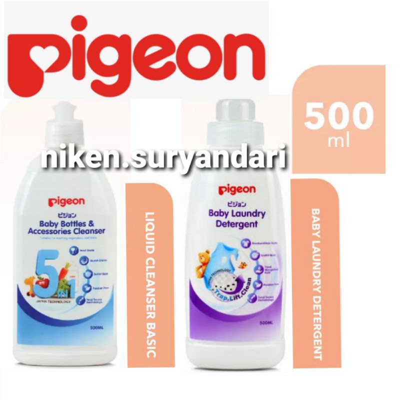 Pigeon Bottle & Accessories Cleanser / Liquid Laundry Detergent 500ml Sabun Cuci Botol & Baju 500 Ml