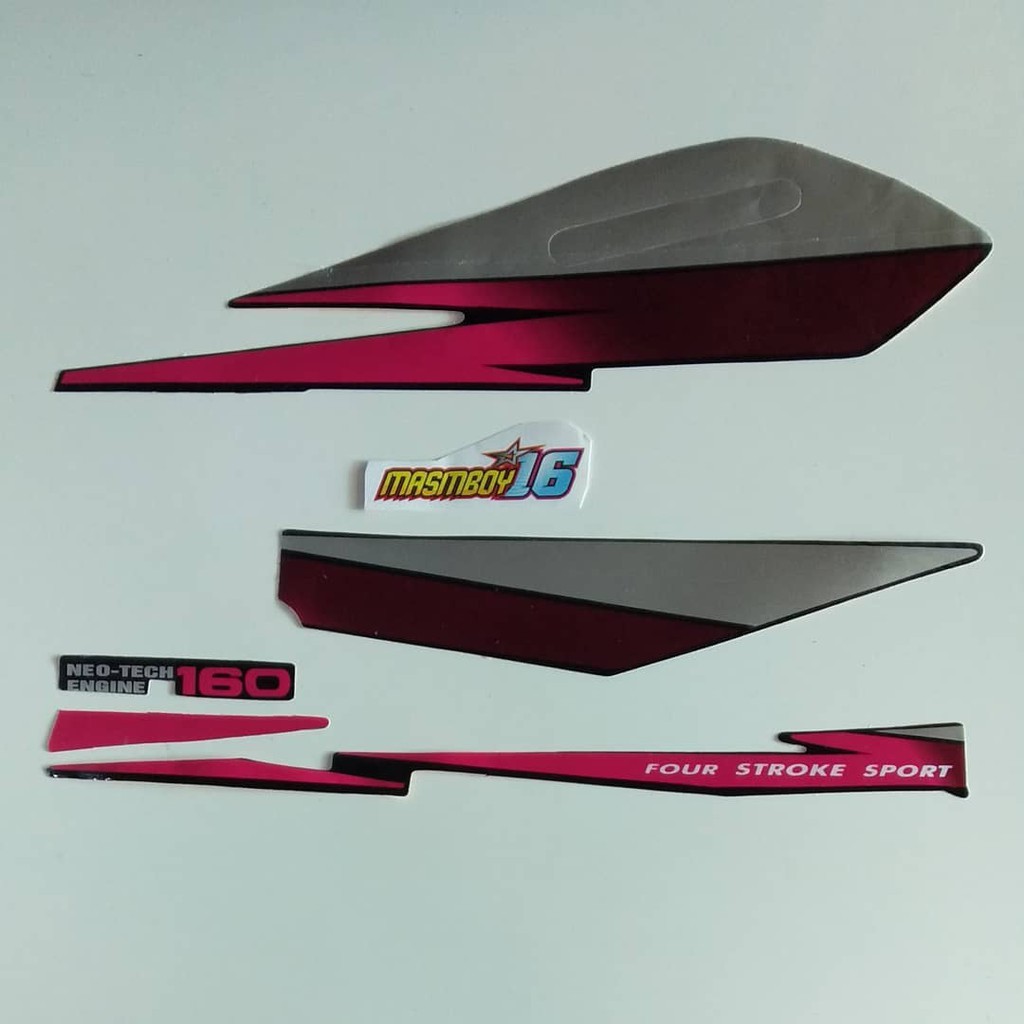 Striping honda GL PRO GL MAX 95 96 1995 1996 merah abu - abu