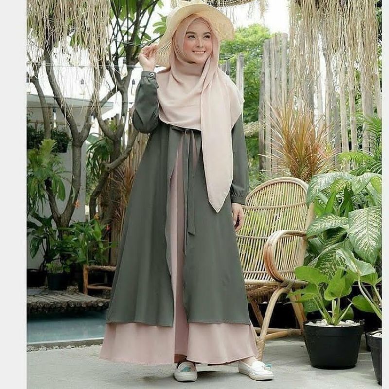 Baju Gamis Wanita Drees Remaja muslimah NB /XL Terbaru 2022