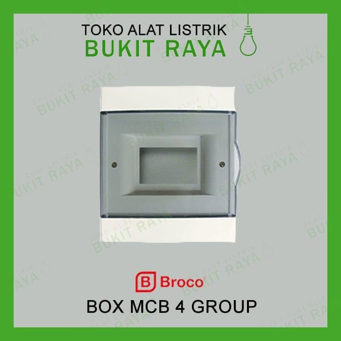 17104 Broco Box MCB 4 Group - Transparent Termurah
