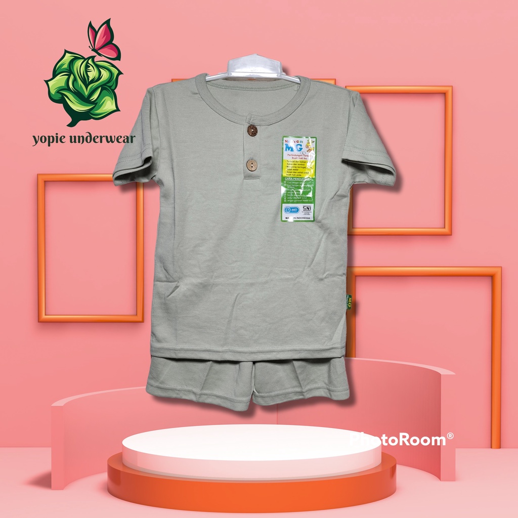 stelan anak-anak pendek moms gift polos