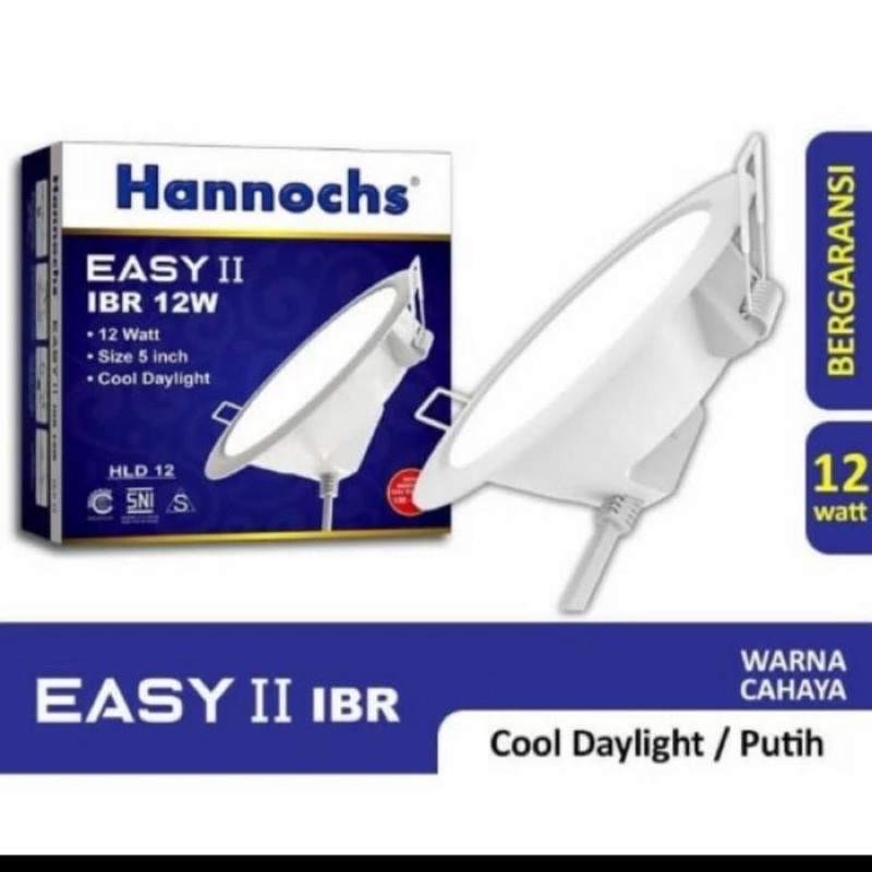 HANNOCHS DOWNLIGHT LED EASY II IBR 12 WATT 12W