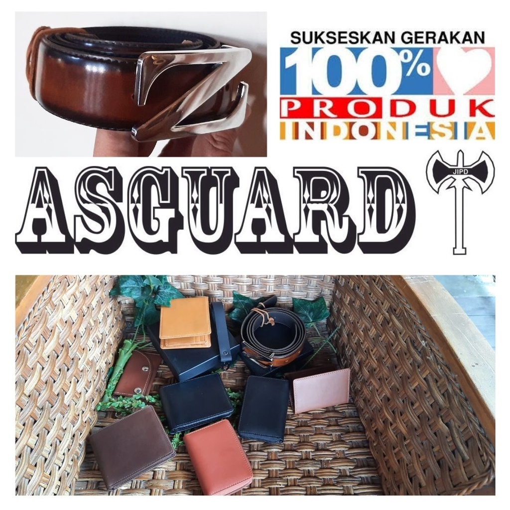 ASGUARD BELT LEATHER ABL02 Ikat Pinggang Sabuk Russian War Z Symbol Kulit Asli LUX 101116