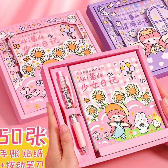 

Stiker 1 Set Box Premium 50 Lembar + Pulpen Cutter