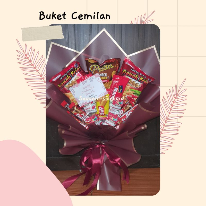 

Buket Snack - Buket Wisuda - Buket Jajan - Snack - Buket Cemilan