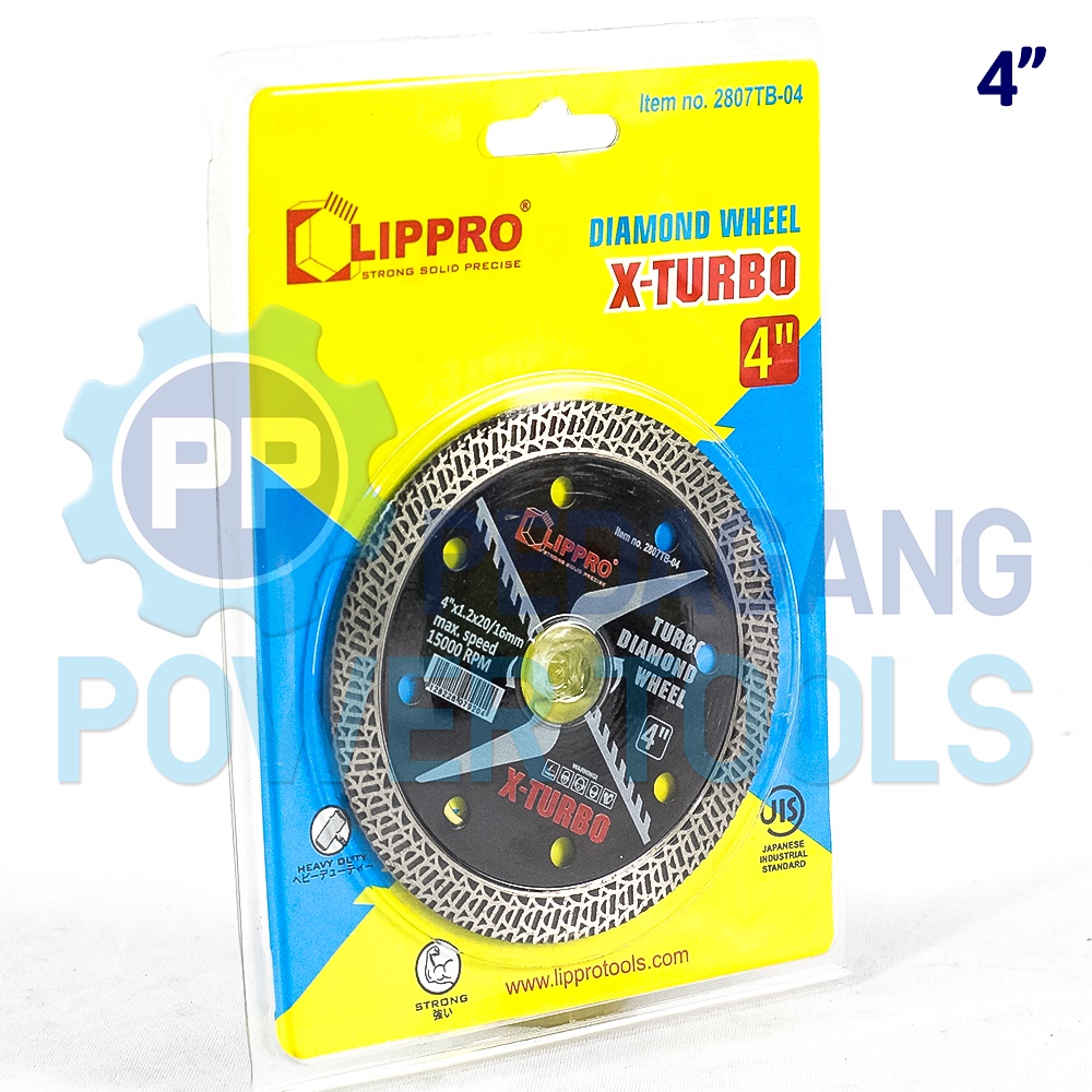 LIPPRO X-TURBO MATA GERINDA 4&quot; POTONG KERAMIK GRANIT DIAMOND WHEEL