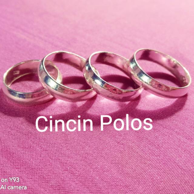 Cincin polos perak