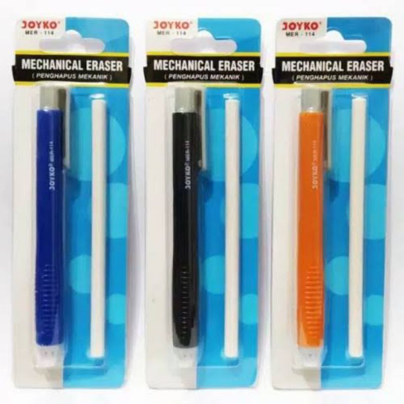 

PENGHAPUS PENSIL MEKANIK JOYKO MER-114 | MECHANICAL ERASER +REFILL