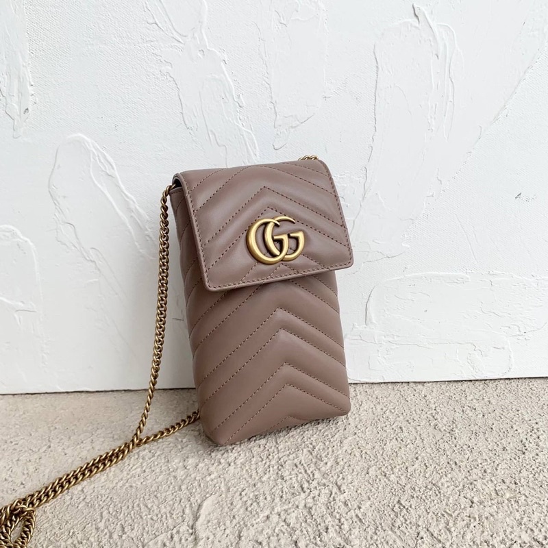 Gucci GG marmont mini bag in nude