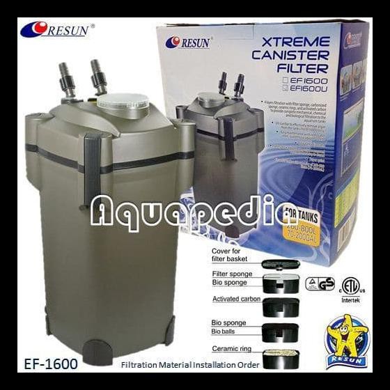 Jual Resun Ef1600 Aquarium Xtreme External Canister Filter. Shopee Indonesia