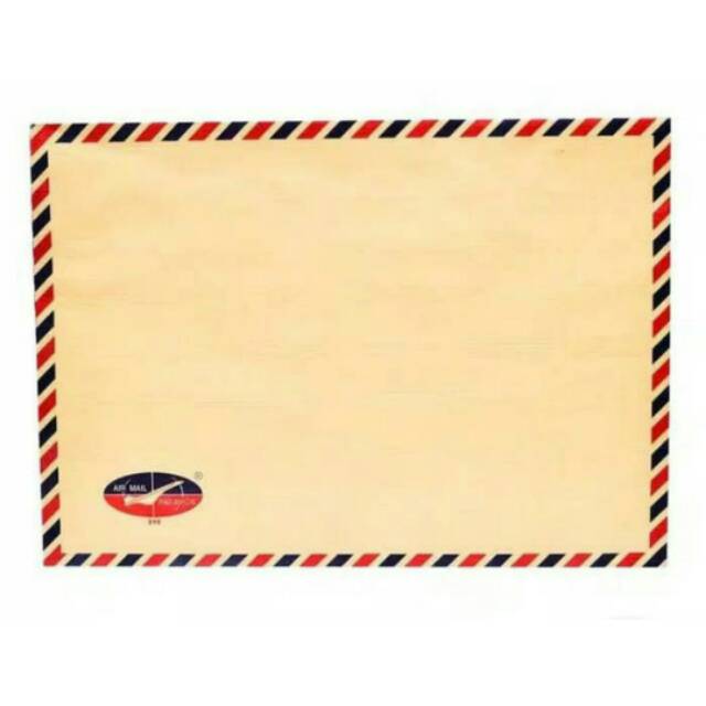 

Amplop coklat tali airmail folio 310 perpak isi50 pcs