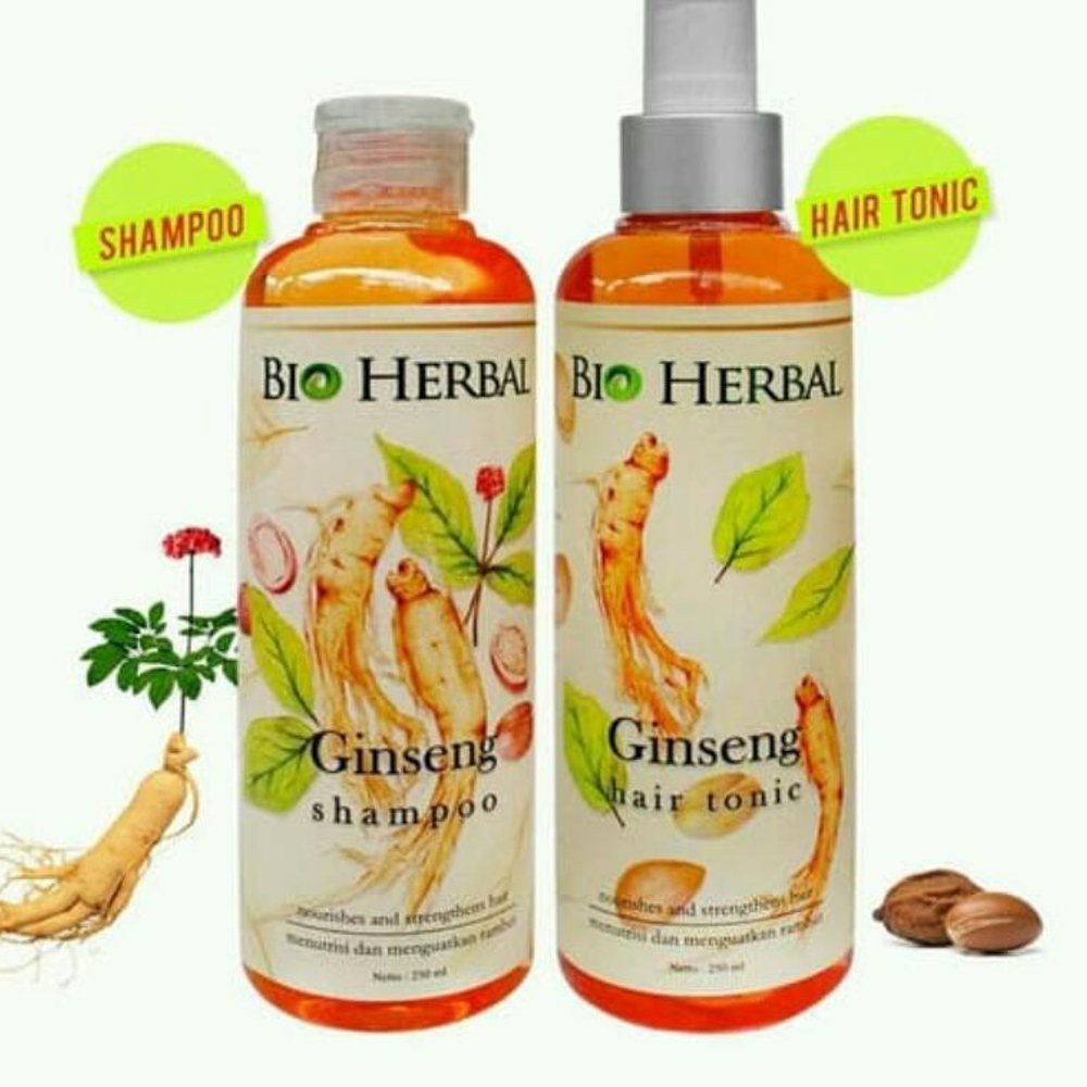 Paket 2in1 Bio Herbal Shampo Dan Bio Herbal Hair Tonic Original Bpom Shopee Indonesia