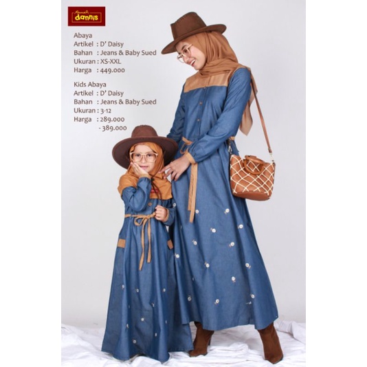 Dannis Couple Gamis Dewasa & Gamis Anak D'Daisy