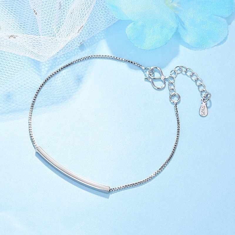 Gelang Lapis Silver 925 Gaya Korea Untuk Wanita