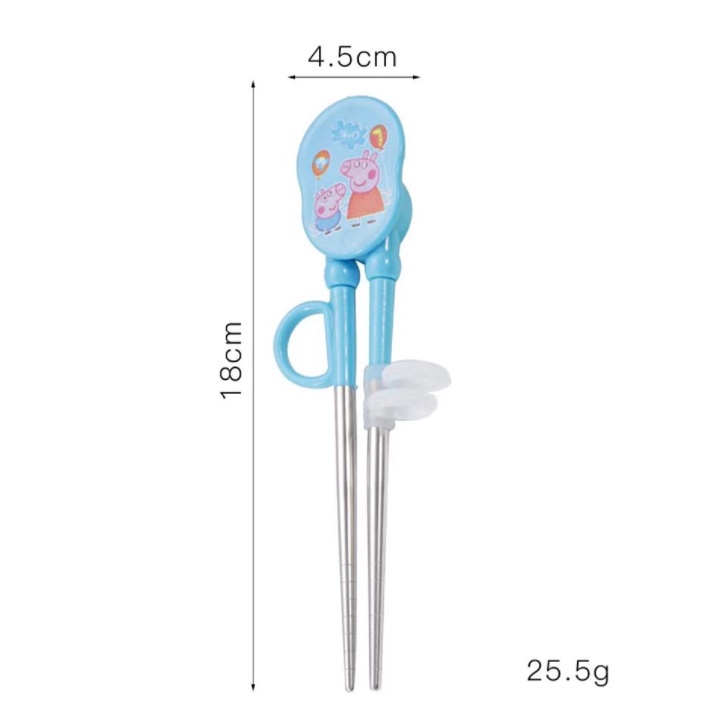 Sumpit Pelatihan Makan Baru Kartun Lucu Praktek Sumpit Penggunaan Yang Benar Anak-anak Belajar Sumpit / Sumpit Belajar Anak-anak Karakter / Kids Learning Chopsticks Character Cartoon Kartun Doraemon Stainless Steel