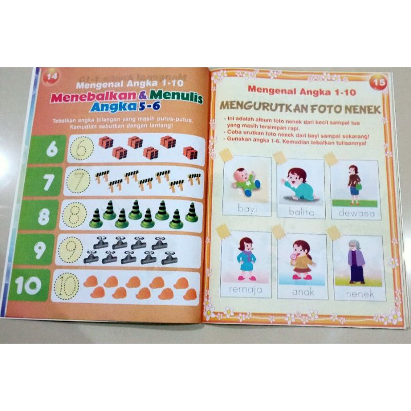 BUKU ANAK, BUKU MATEMATIKA CERIA UNTUK ANAK TK/PAUD(21×28cm)