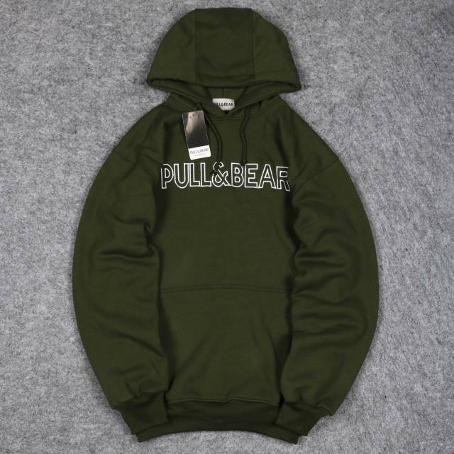 pull and bear green hoodie