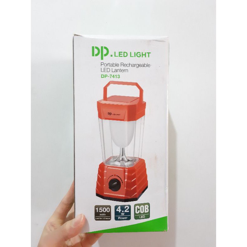 Lampu Senter Emergency LED model Lentera Lantern DP Light 7413