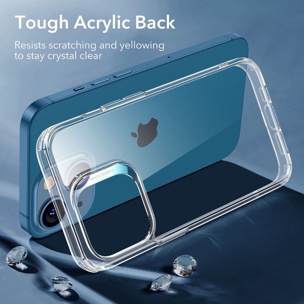 Case Transparan Clear Crystal 4D for iPhone 12/12 pro/12 promax/iphone 13/13 pro/13 promax