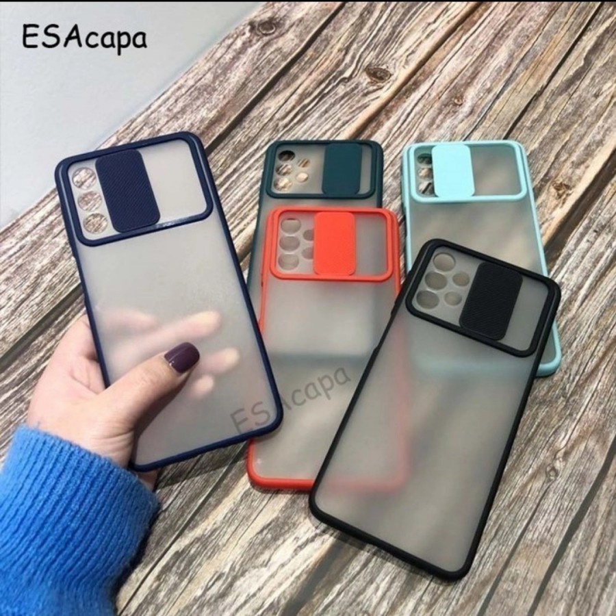 SAMSUNG A32 4G A52 4G 5G A72 4G 5G A32 5G A52S CASE SLIDING KAMERA, SLIDE CAMERA CASING COVER DOFF FUZE TRANSPARAN HARDCASE MATTE PROTECT CAMERA PELINDUNG KAMERA