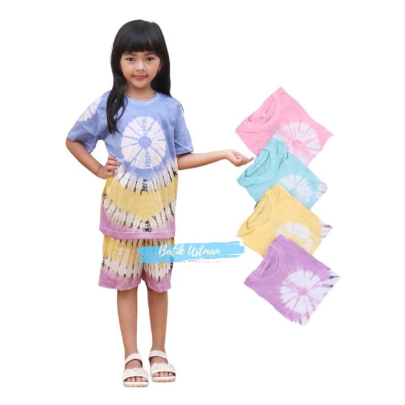 Setelan Baju Pelangi Anak Perempuan Usia 1-8 Tahun Kaos Main Harian Anak Anak Cewek