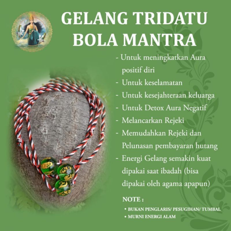 Gelang Tridatu Asli Bali Gelang Keberuntungan