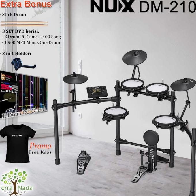 Drum Elektrik Nux Dm210 / Dm 210 / Dm-210 Electric Drum