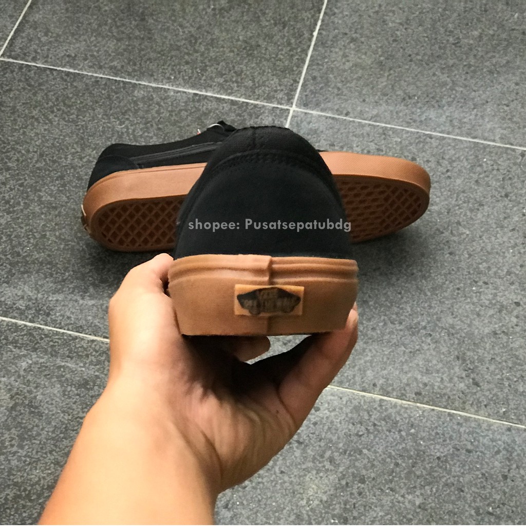 VANS OLSKOOL MONO BLACK GUM WAFFLE DT