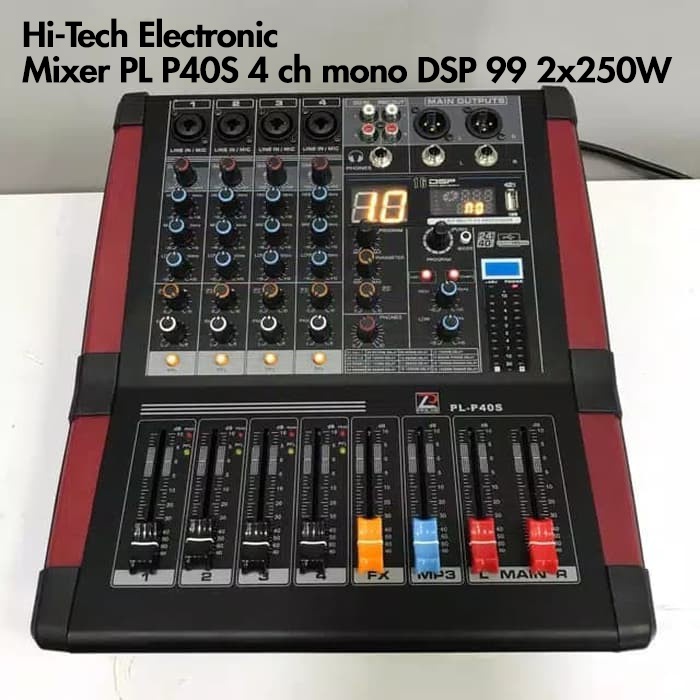 Power Mixer Pasline PLP40S/ PL-P40S/ PL P40S Original 2x 250 w