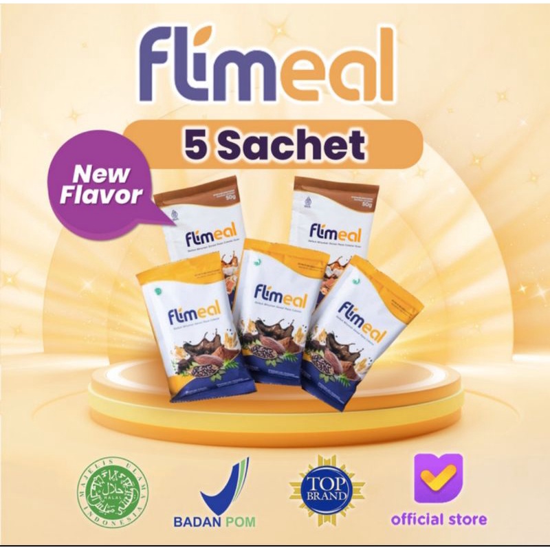 Flimeal Meal Replacement by Flimty 5 Sachet BPOM Original