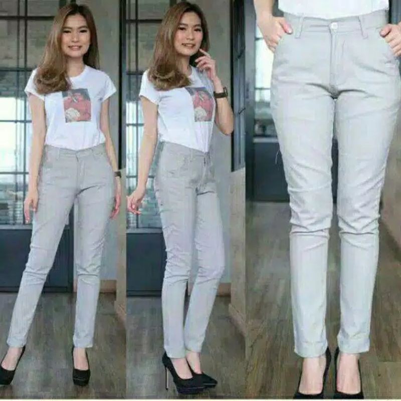 Celana chino wanita kode DMD celana kantor murah