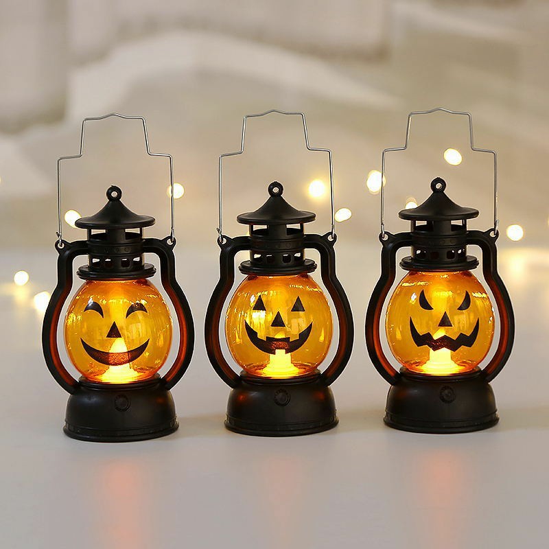 Lentera Halloween Lampu Jack O Lantern Labu Pumpkin Dekorasi Hallowen