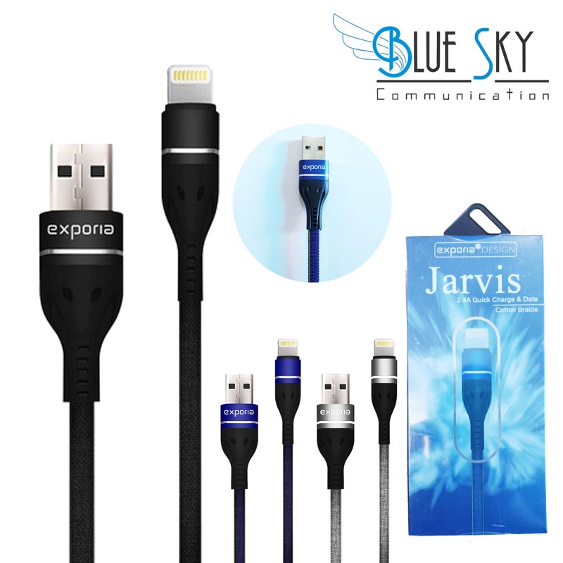 KABEL USB EXPORIA JARVIS LIGHTNING KABEL DATA CHARGING