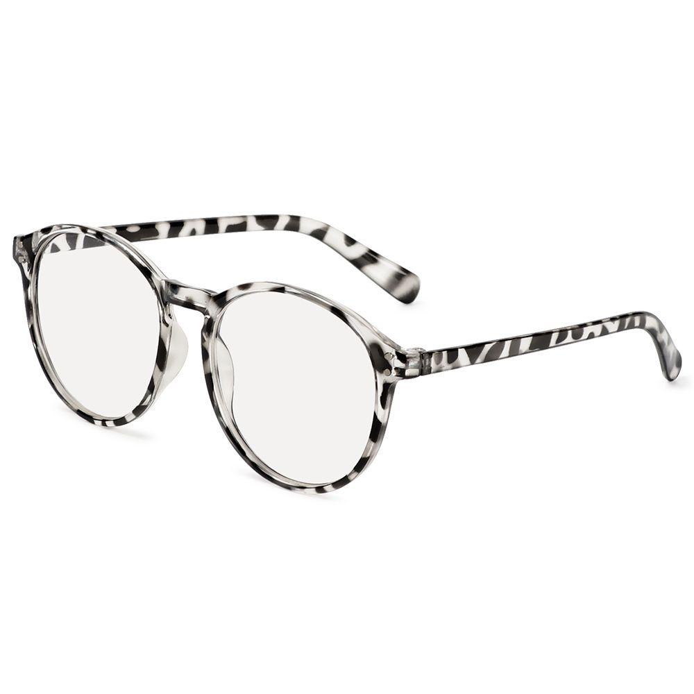 Wonder -1.0~-4.0 Kacamata Miopia Mengurangi Ketegangan Mata Bingkai Bulat Perlindungan UV Kacamata Cermin Datar