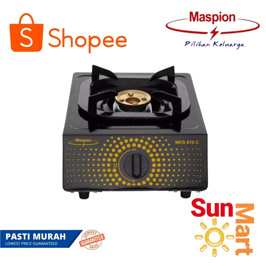 Kompor gas 1 Tungku Maspion Gas Stove MKS-810 c