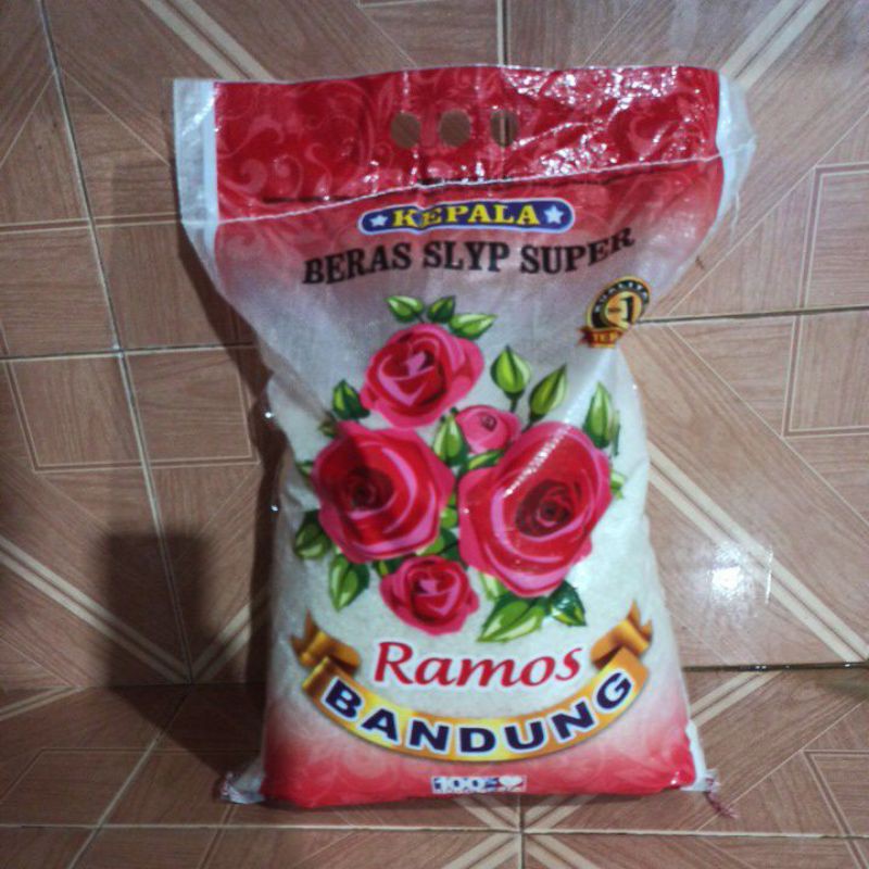 

Beras Premium Ramos Super Slyp ukuran 5 Kg, 10 Kg, dan 25Kg