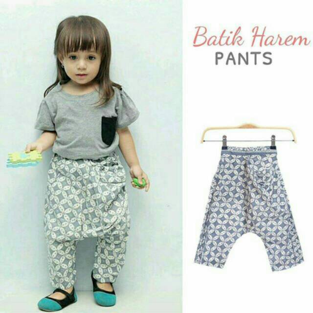 Batik Harem Pants (abu)