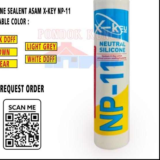 

○ Silicone Sealent X-key Netral Np11 - BLACK DOFF ►