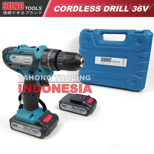 SUNC TOOLS Mesin Bor Baterai Cordless Drill 36V-3