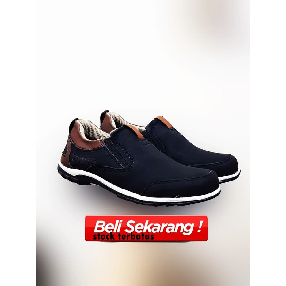 sepatu casuasl keren cowok / sepatu slip on trendi pria murah slop