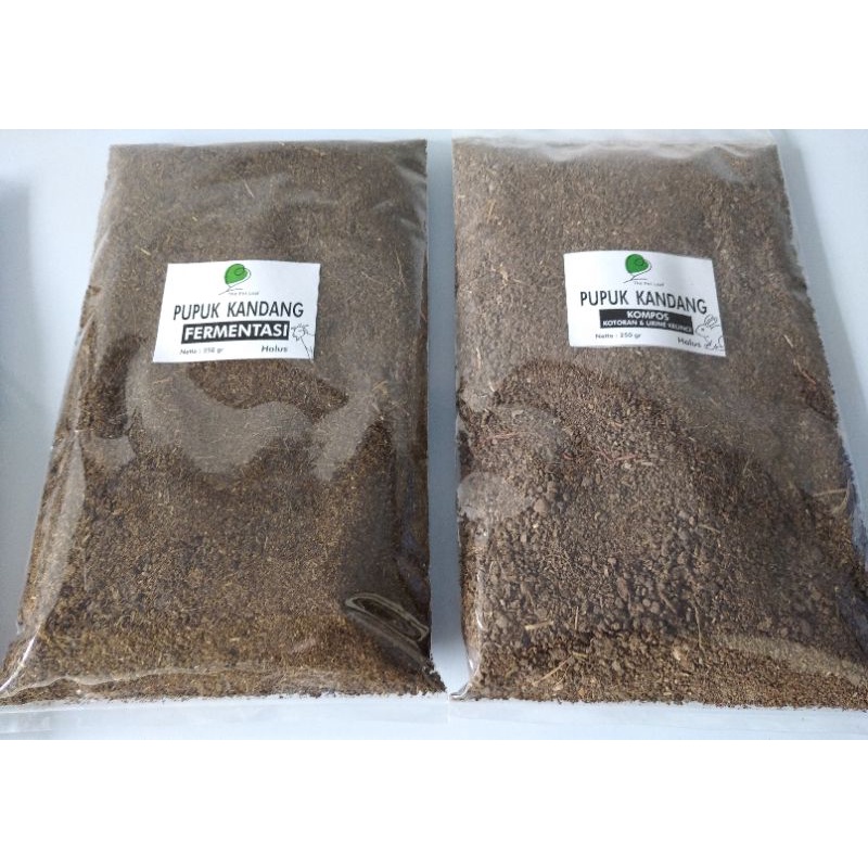 PUPUK KANDANG KOHE KAMBING, KELINCI, AYAM, KELELAWAR DAN SAPI FERMENTASI HALUS 250 GRAM