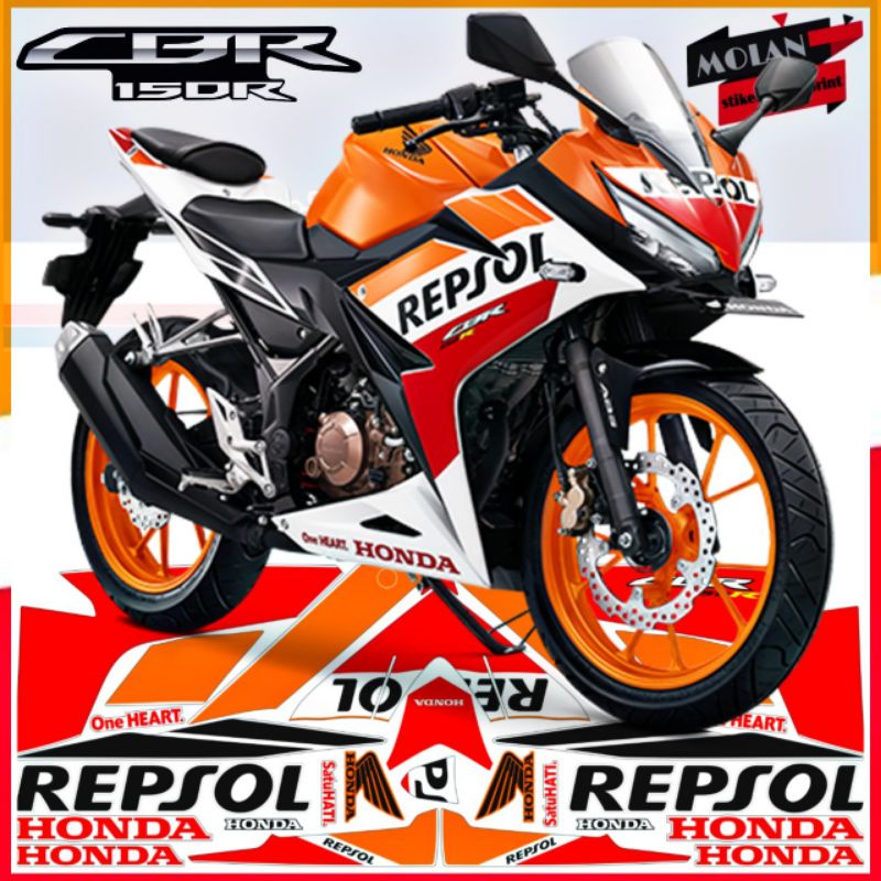 Decal Sticker Striping Variasi Motif Ori CBR 150 R REPSOL-CBR REPSOL 2014-CBR REPSOL 2015-CBR REPSOL