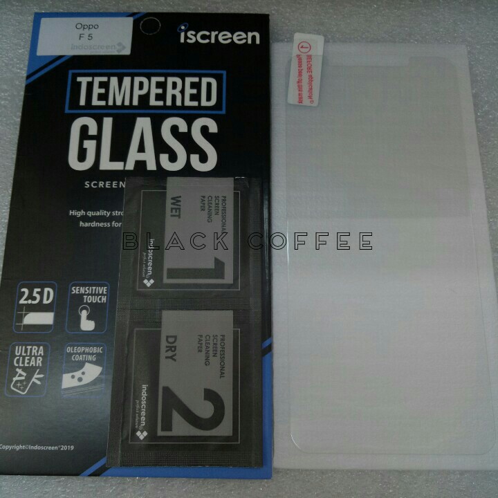 Tempered glass oppo F5 /pro/youth tempered glass iScreen bening