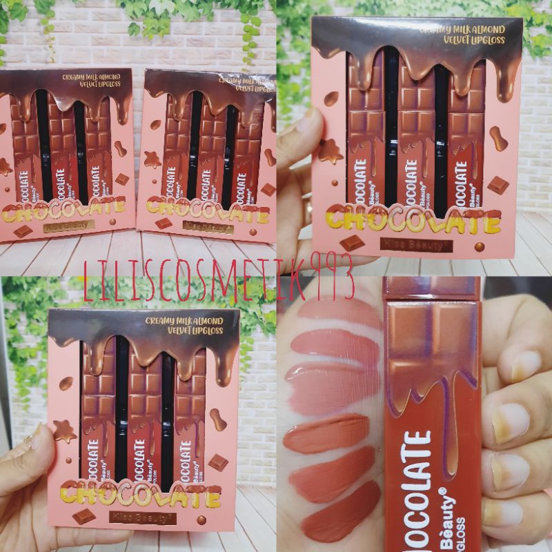 LIP GLOSS KISS BEAUTY VELVET CHOCOLATE/lipgloss matteNo.70107