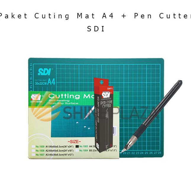 

Paket Cutting Mat A4 - Pen Cutter SDI