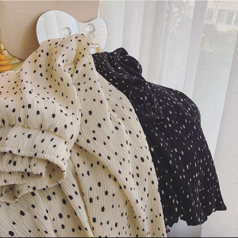 Pleated skirt polka/Rok wanita pleated import kuality/rok wanita fashion