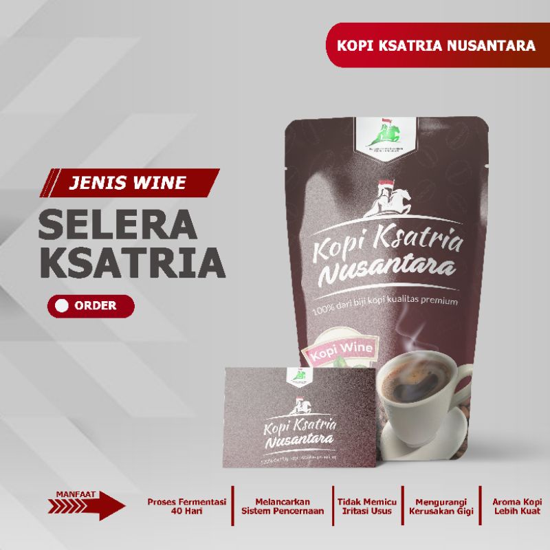 

KOPI WINE KSATRIA NUSANTARA 250 GRAM