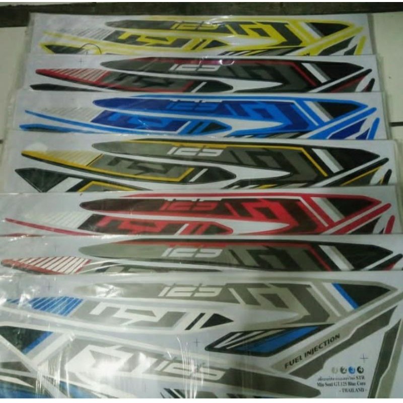 Striping  Mio Soul GT 125 stiker lis body variasi motor mio soul gt 125
